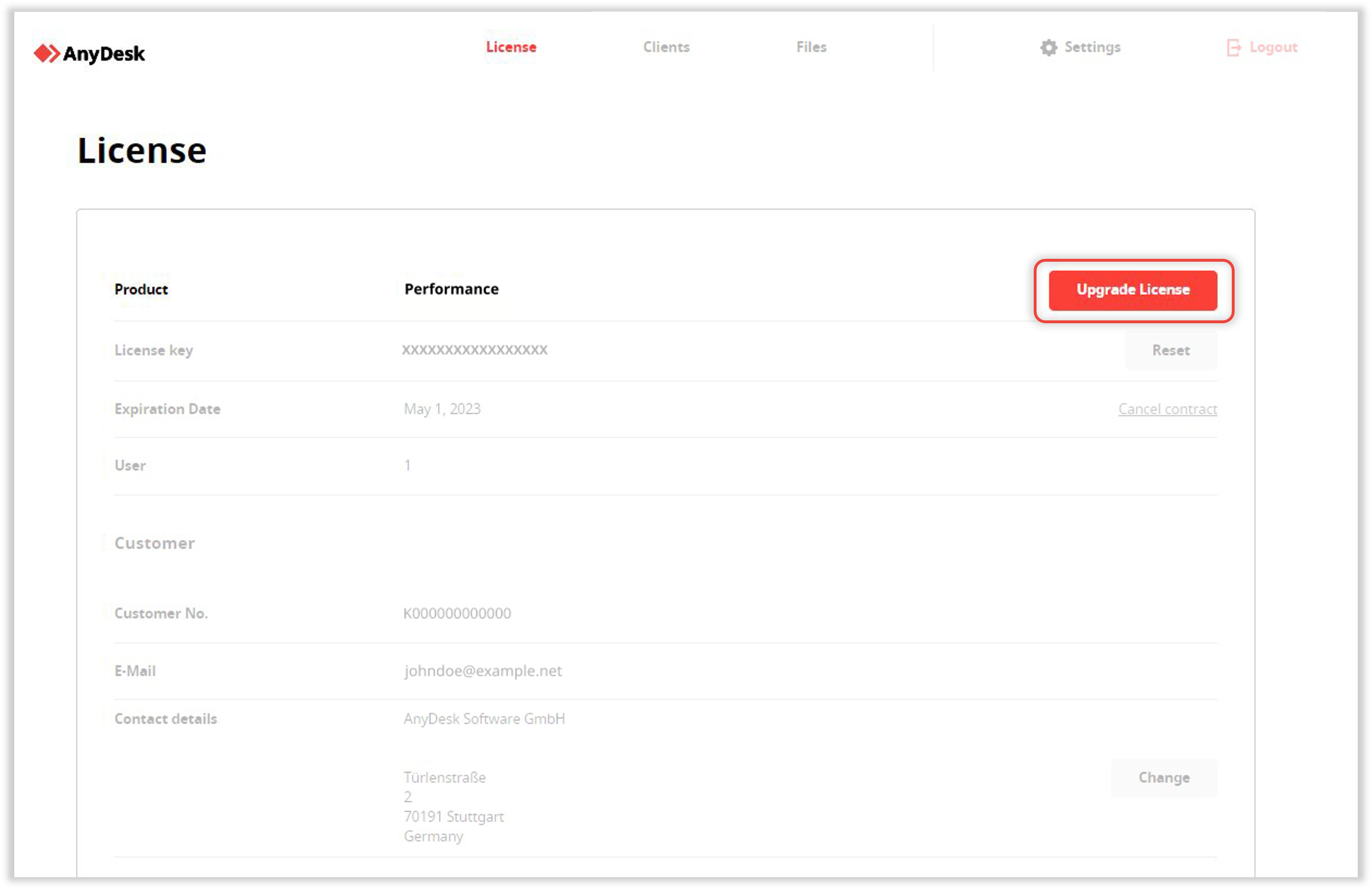 upgrade license myad1